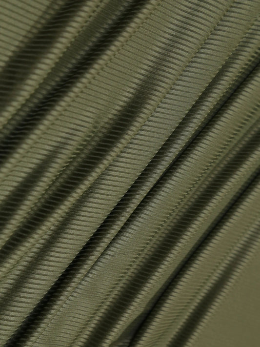 Bamboo Ribbed Jersey Hijab-Moss green