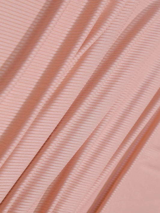 Bamboo Ribbed Jersey Hijab-Salmon Pink