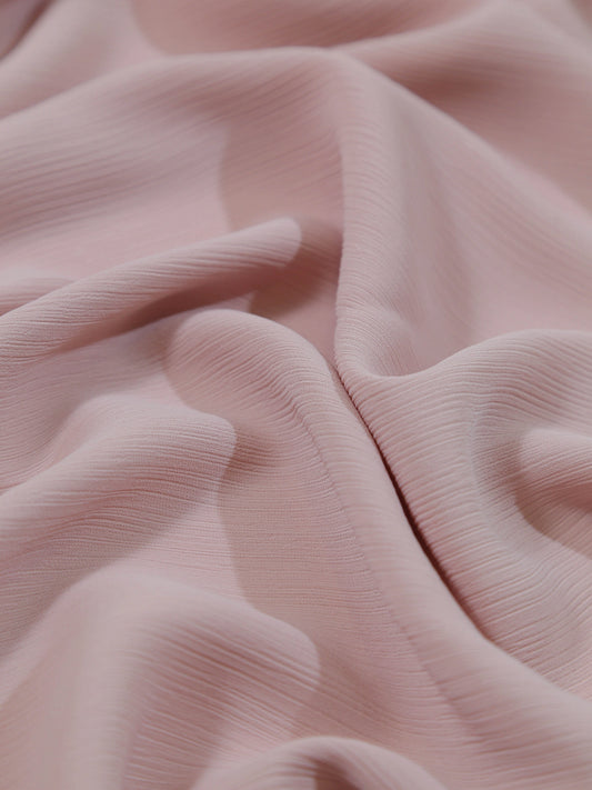 Crinkle Georgette Hijab Powder Pink for women in Pakistan