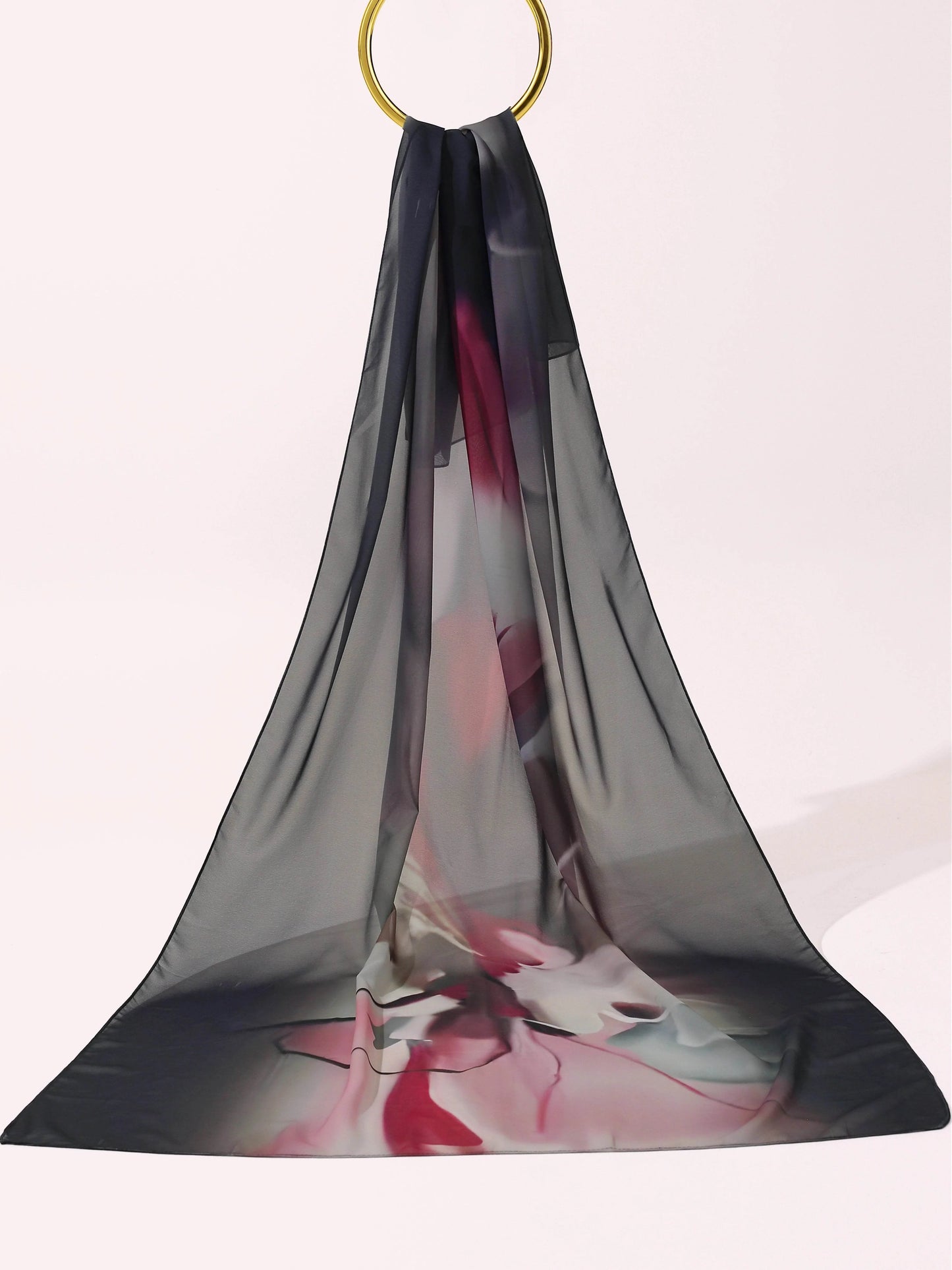 Digital Georgette Chiffon -Moonlit Rose - Hijab Styles