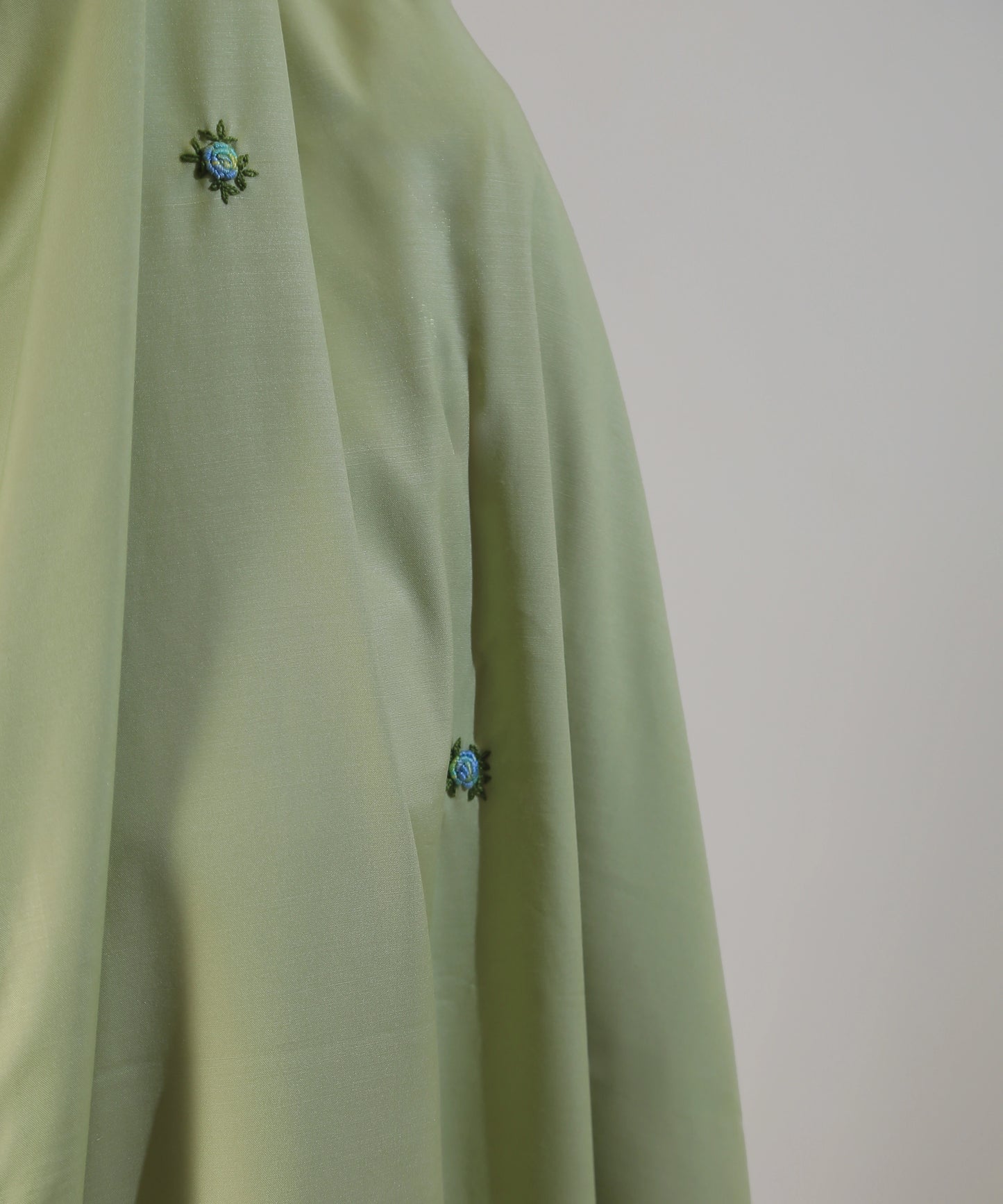 namaz xhadar embroidered green in color