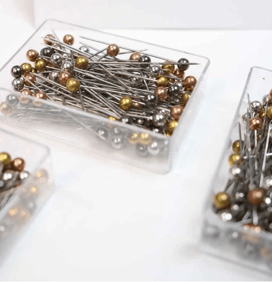 Metallic Hijab Pins – Box of 100 for Everyday Styling - Hijab Styles