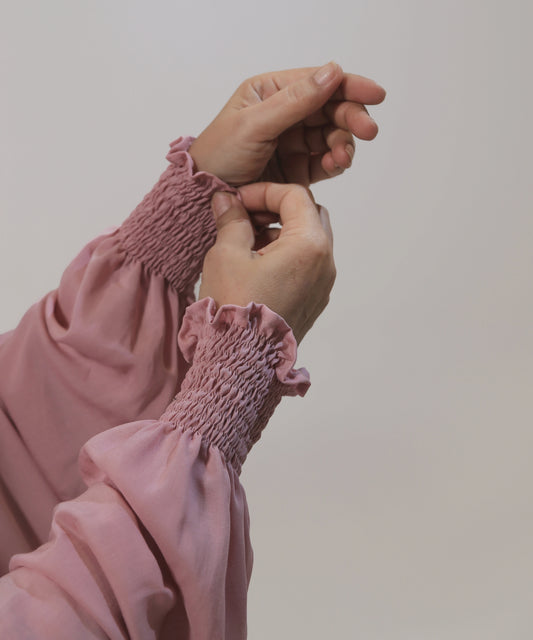 pink namaz chadar with sleeves