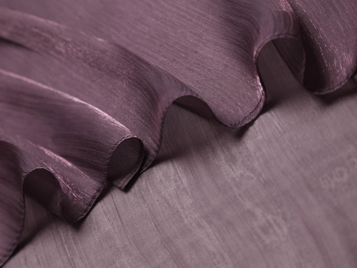 Soft lightweight Mauve silk hijab for weddings and Eid