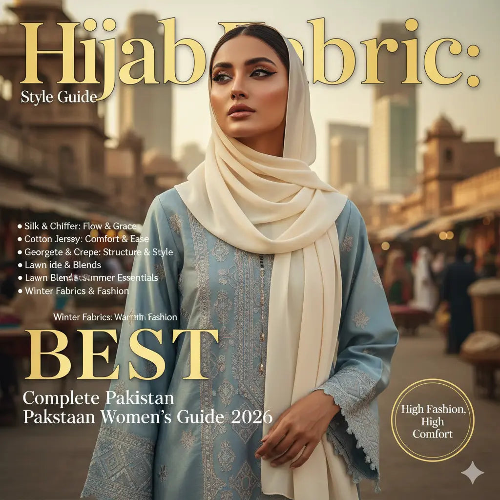 which hijab fabric is best in Pakistan modal chiffon jersey comparison