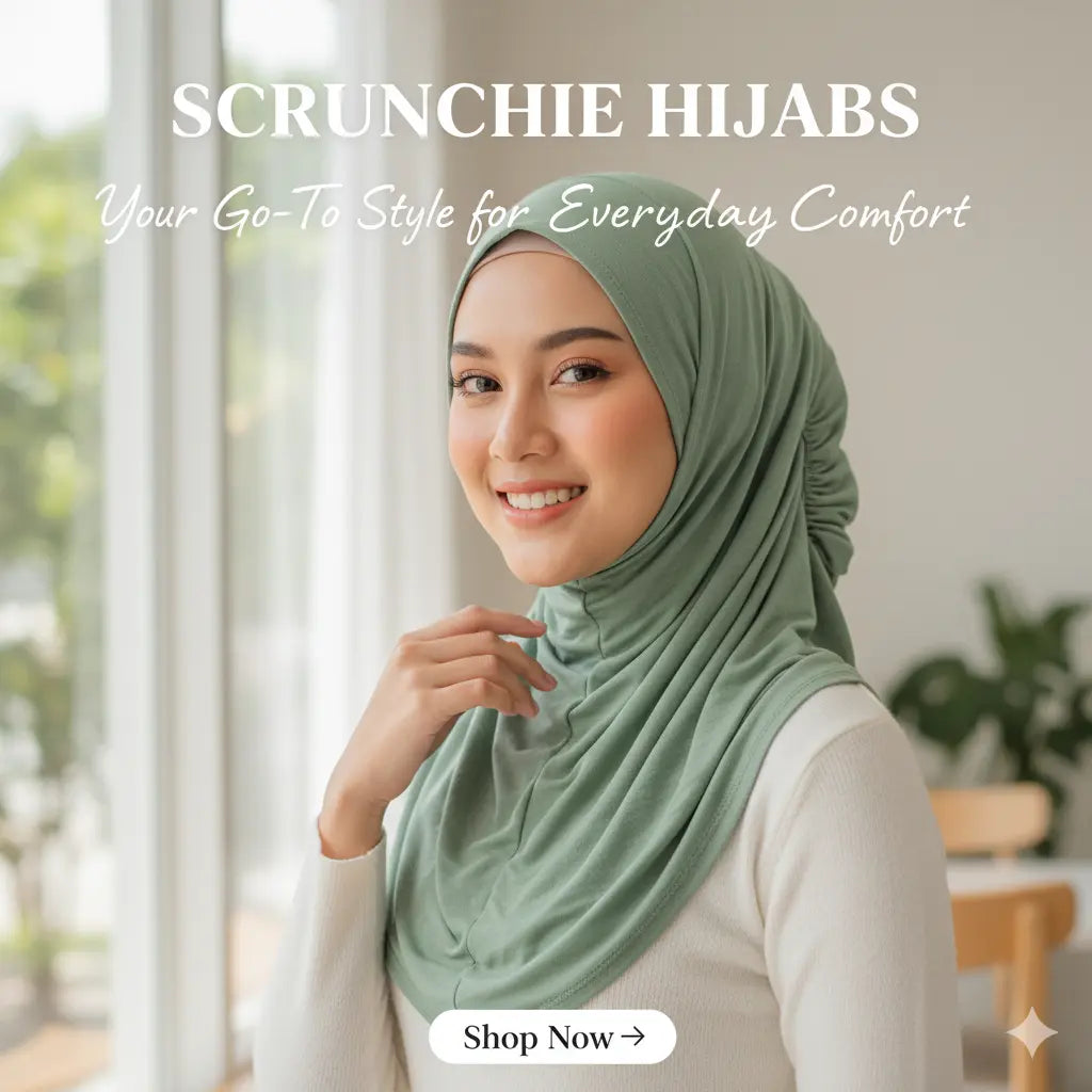 Scrunchie Hijab: Secure, Comfortable, and Pin less Styling for Everyday Wear