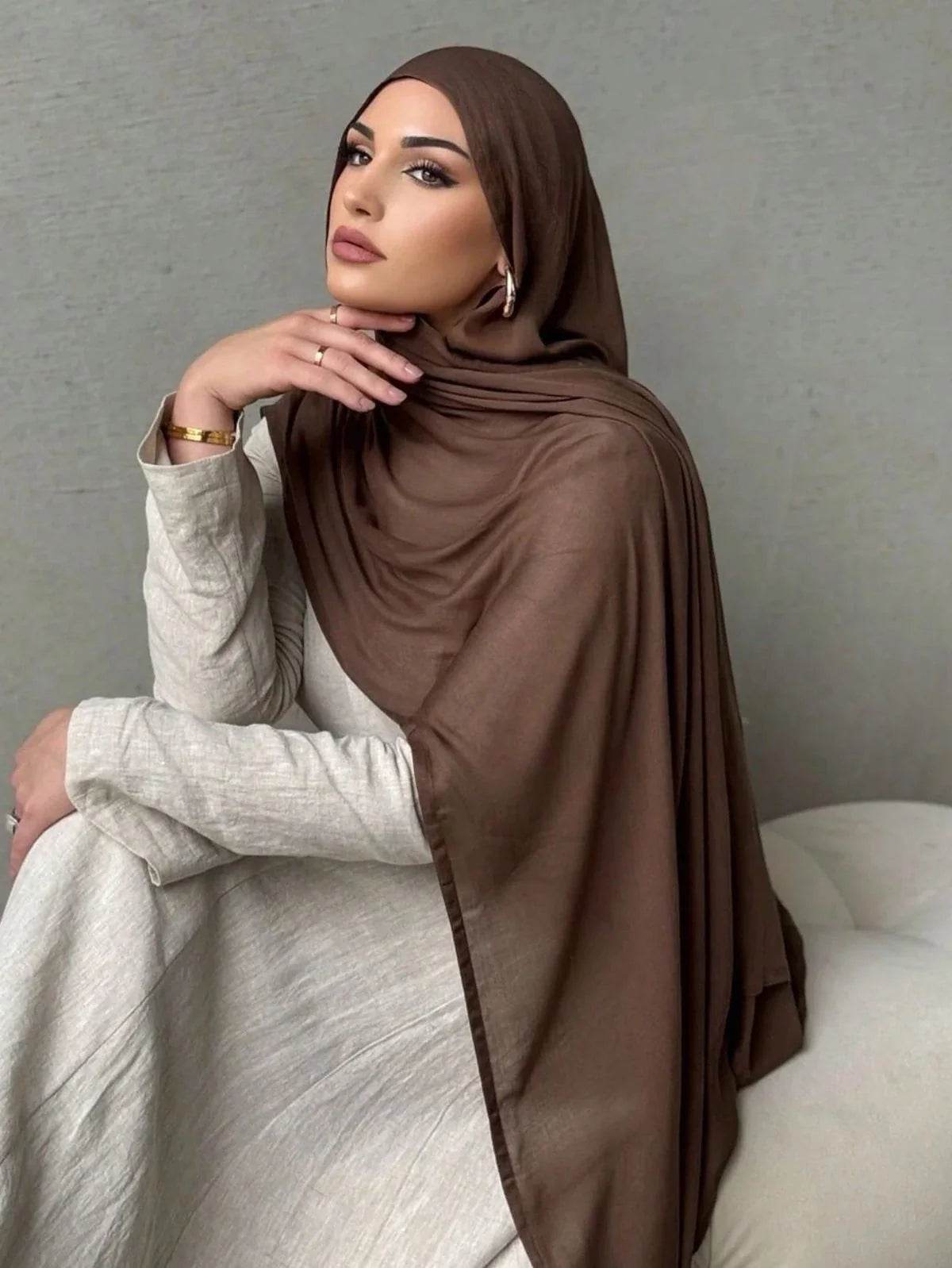 Modal Plain Hijab - Hijab Styles