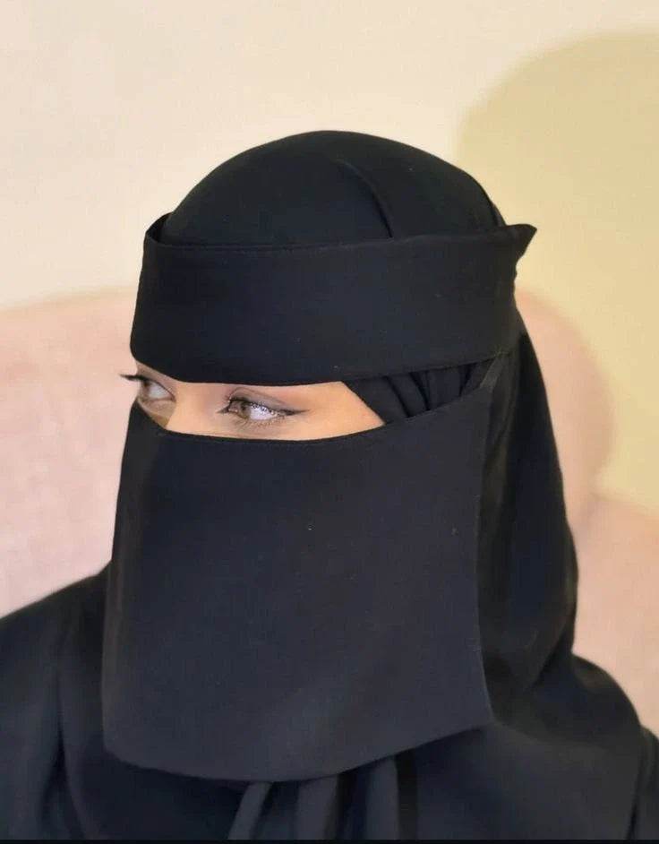 Niqab with stretch band - Hijab Styles