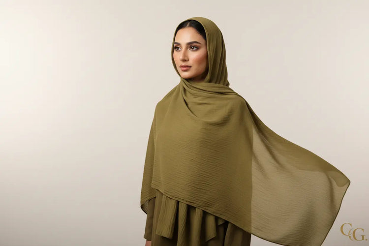 Crinkle hijab collection Pakistan for daily wear and easy styling
