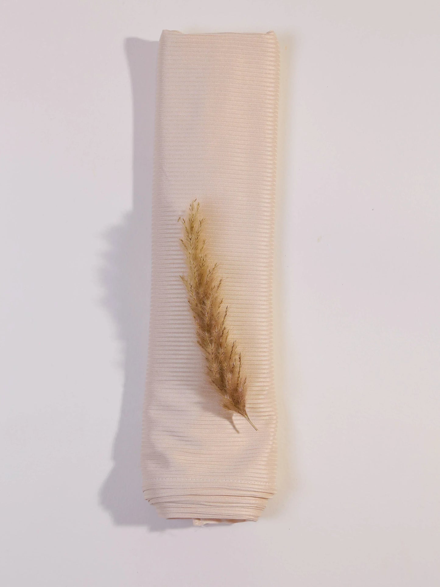 Bamboo Ribbed Jersey Hijab-Beige
