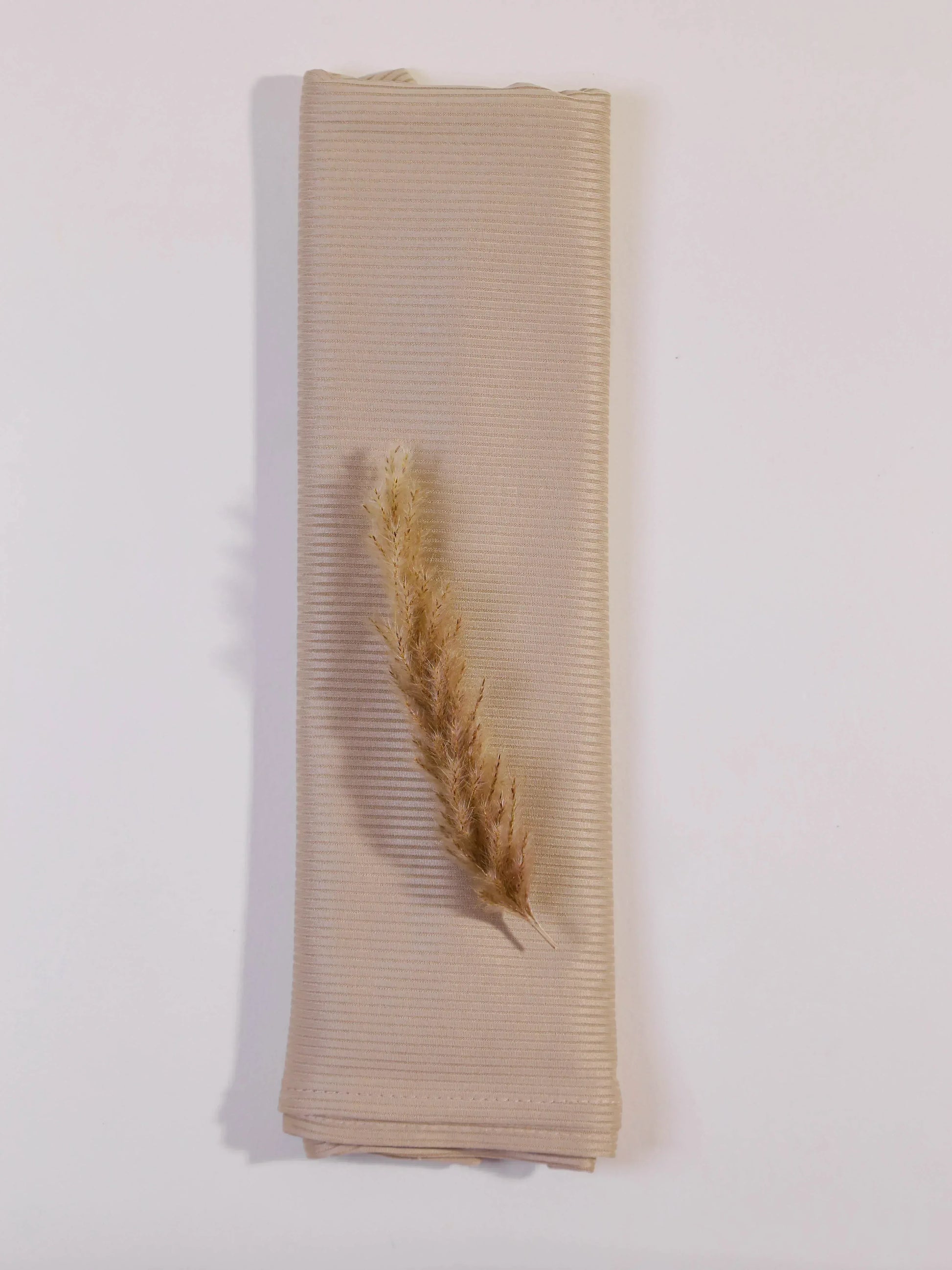 Ribbed Jersey Hijab Cream for women in Pakistan