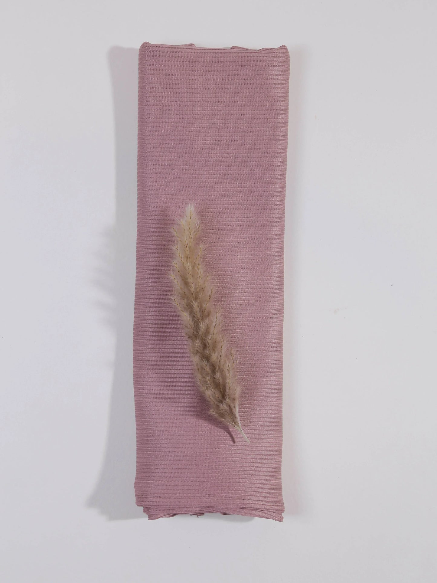Bamboo Ribbed Jersey Hijab-Old Rose