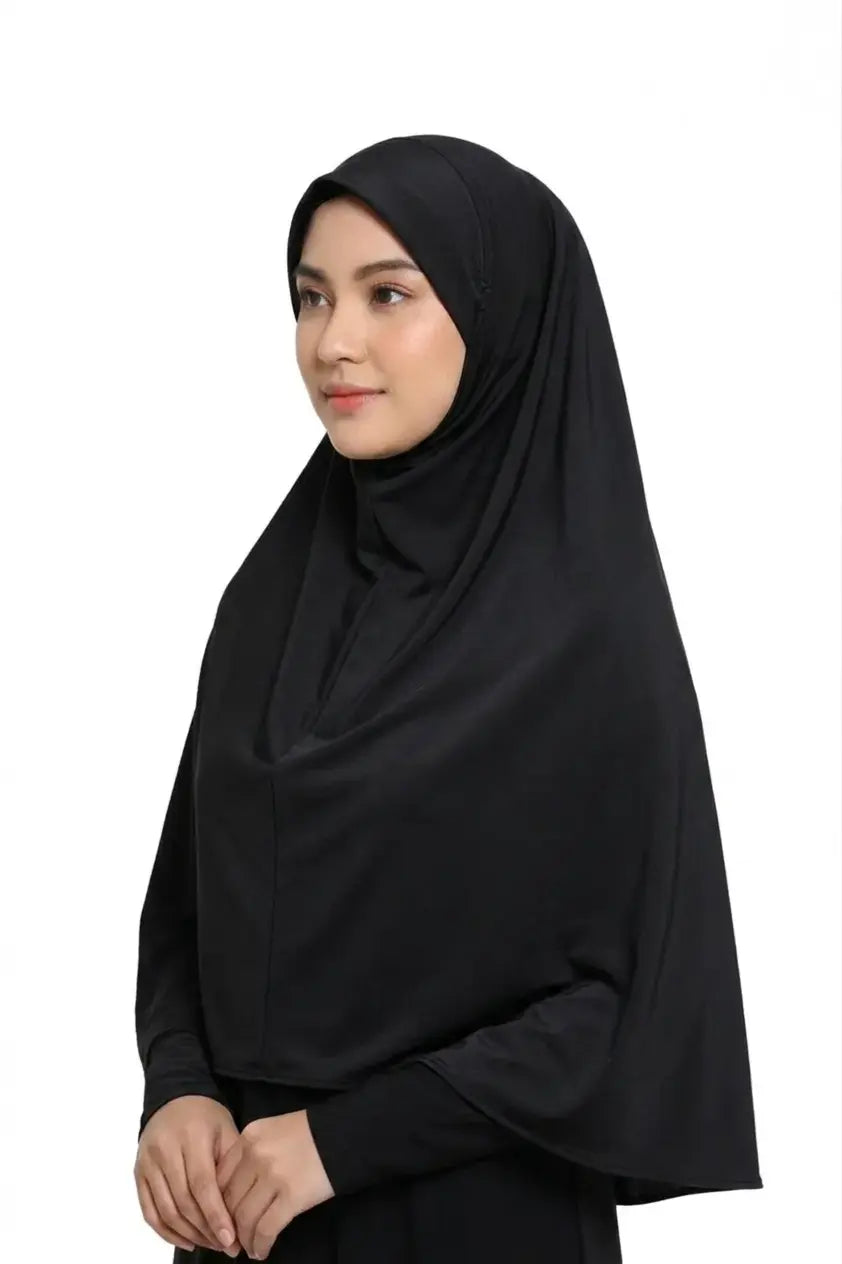 Black Makna hijab online Pakistan lightweight and easy to wear