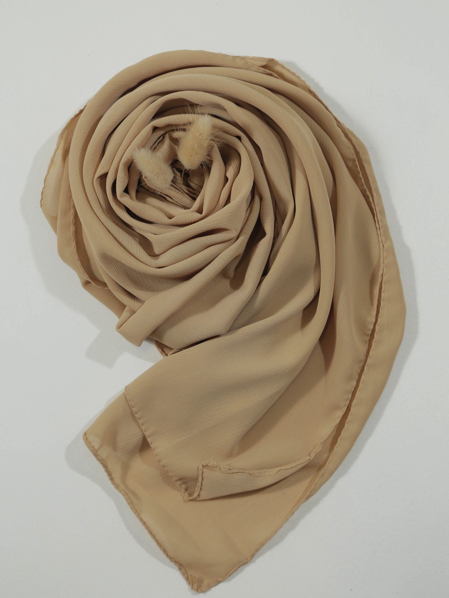 Crinkle Georgette - beige Pakistan hijabstyles