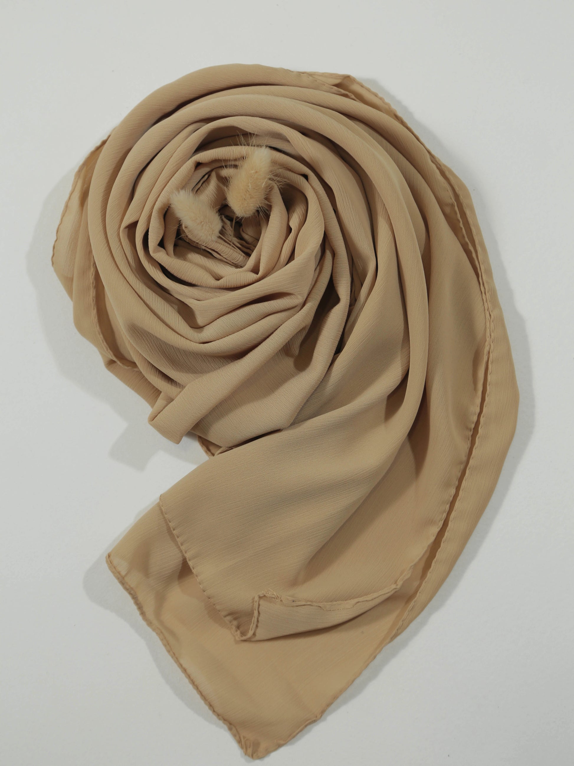 Crinkle Georgette - beige Pakistan hijabstyles