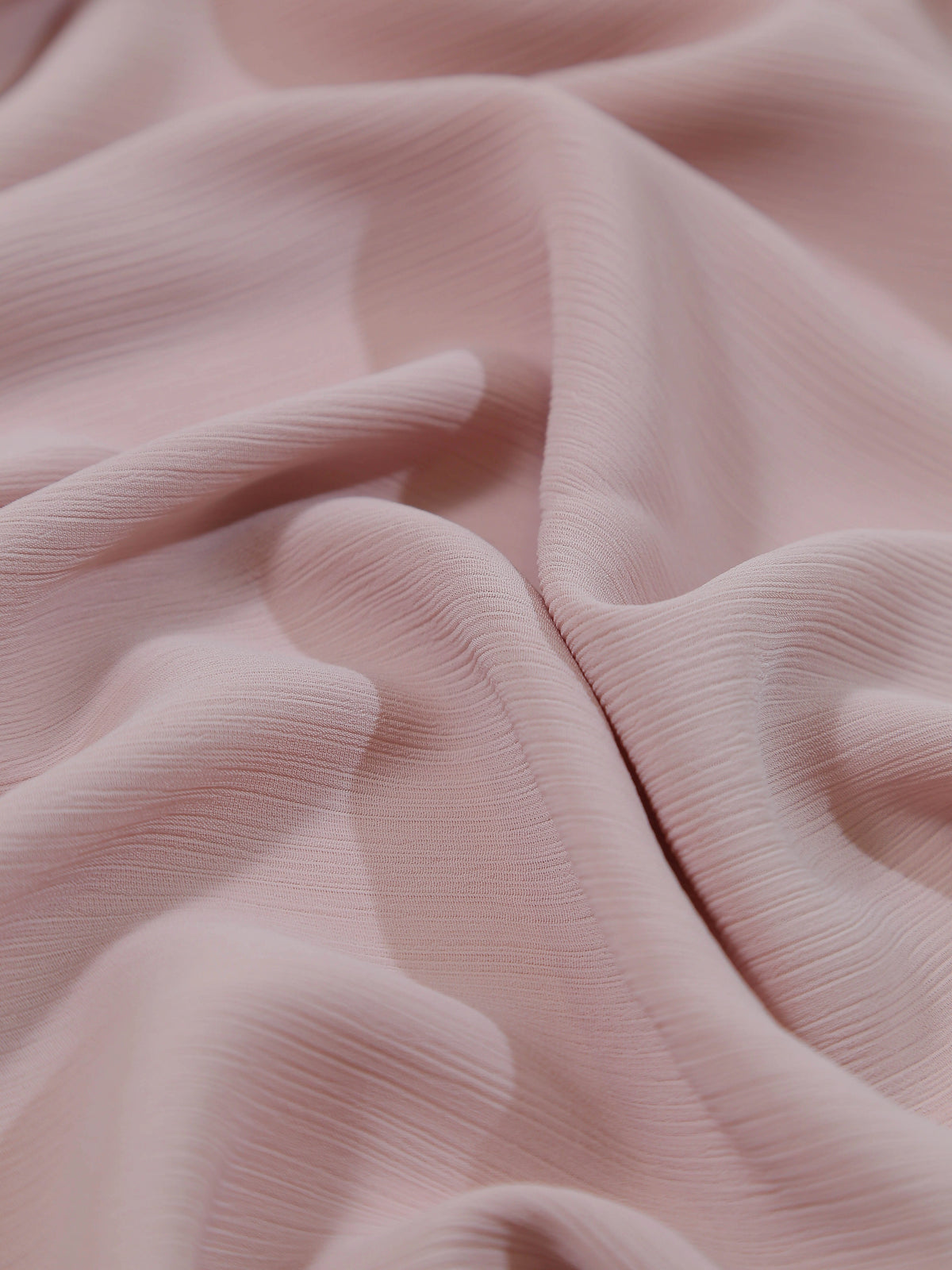 Crinkle Georgette Hijab Powder Pink for women in Pakistan