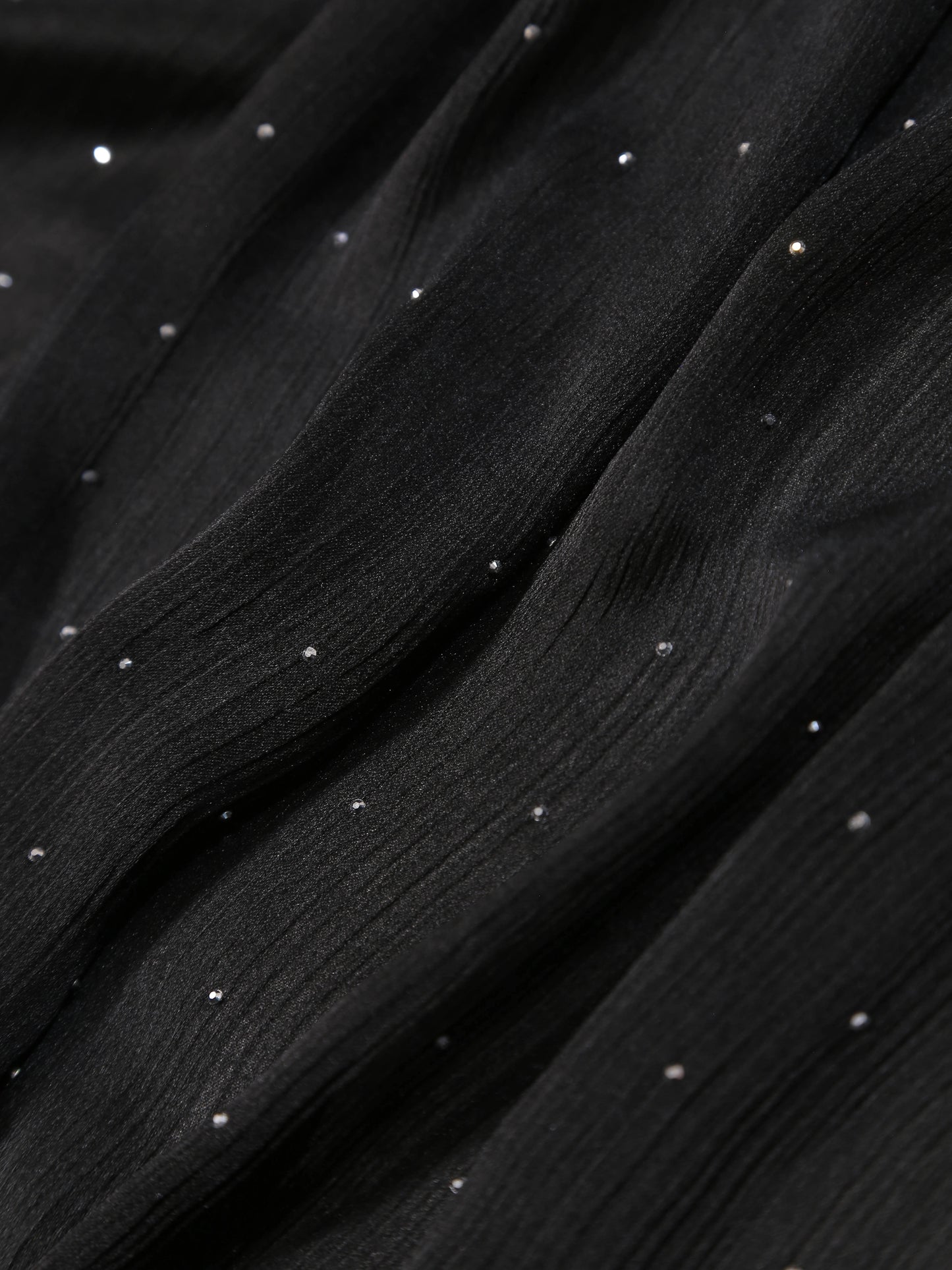 Diamante Silk Hijab Black for women in Pakistan