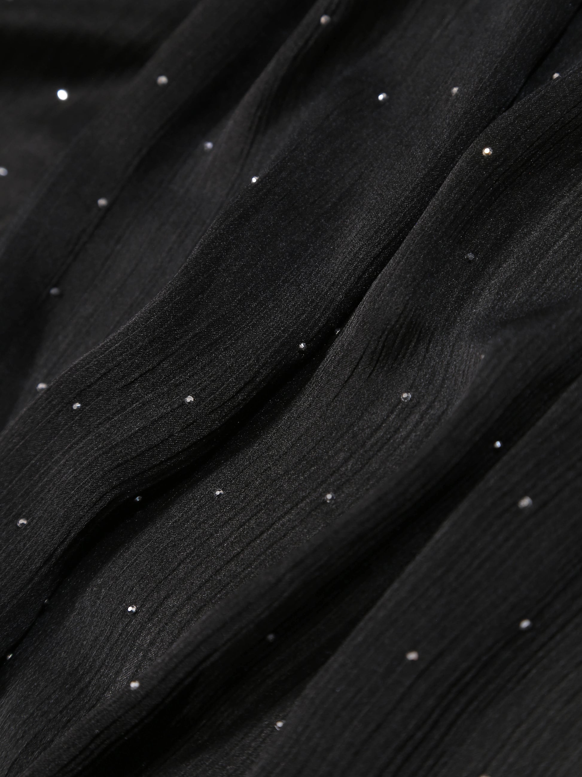 Diamante Silk Hijab Black for women in Pakistan