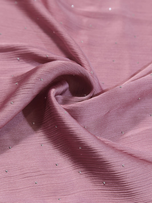 Diamante Silk Hijab Dusky Pink for women in Pakistan