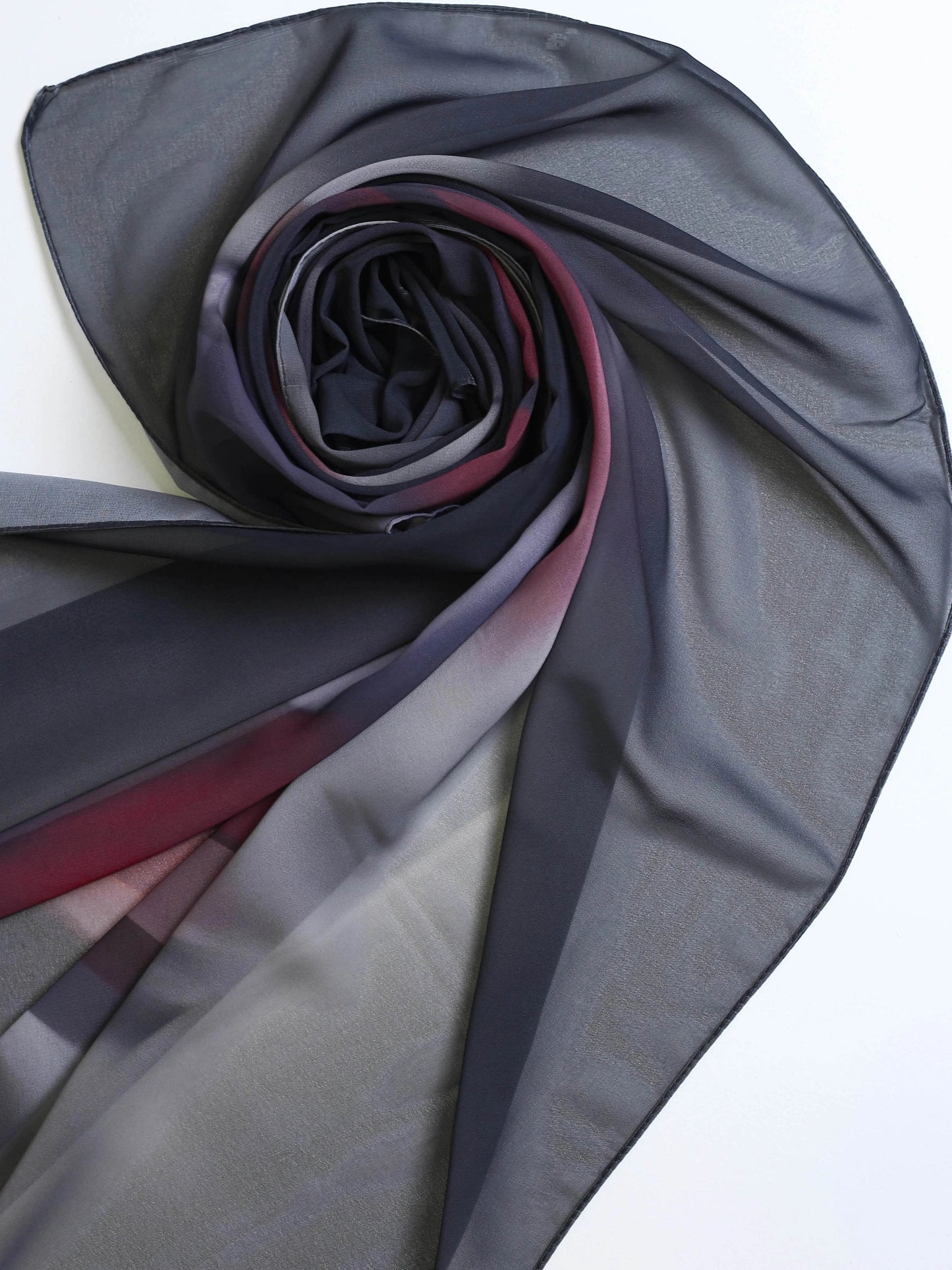 Digital Georgette Chiffon -Moonlit Rose - Hijab Styles