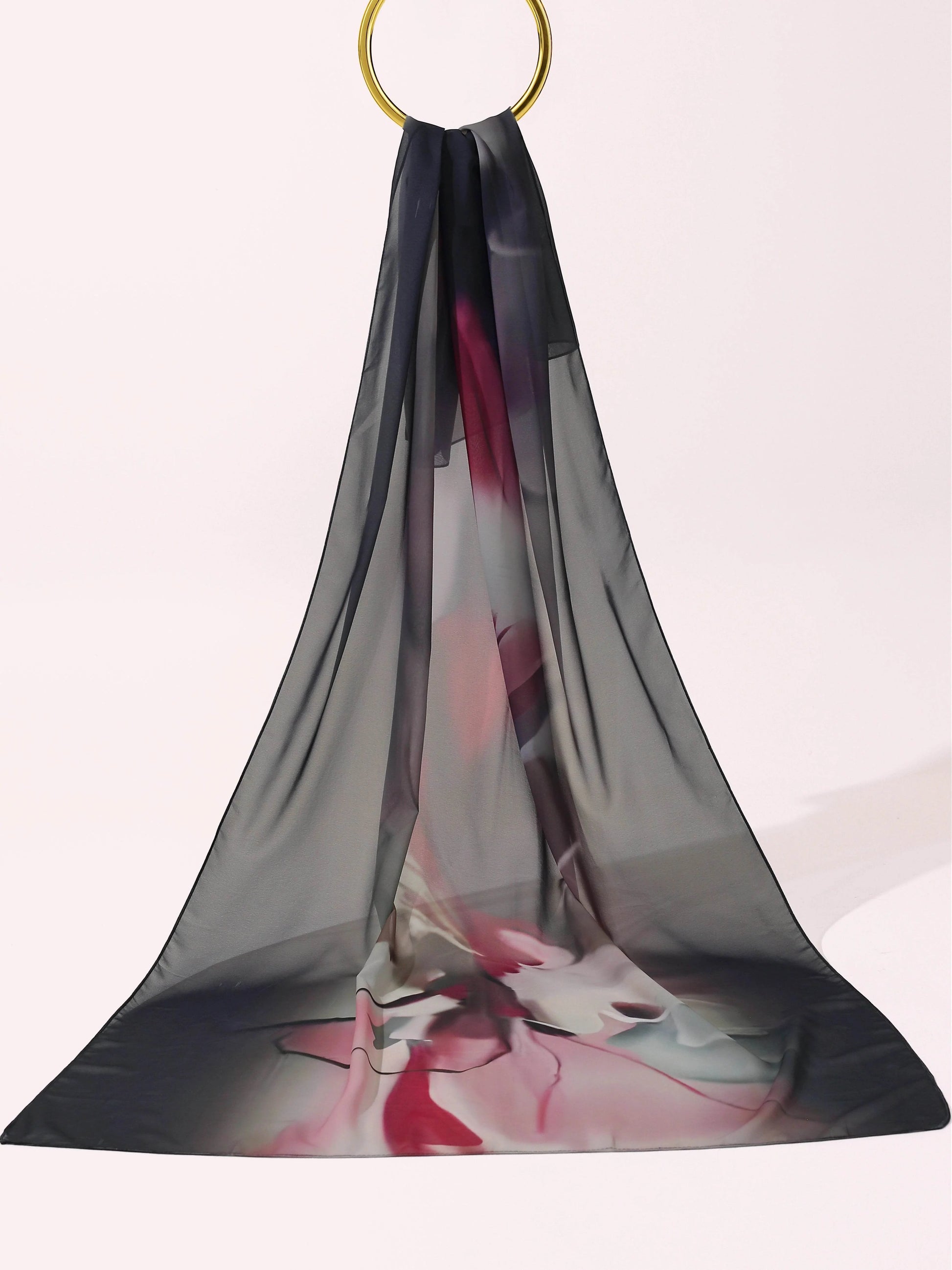 Digital Georgette Chiffon -Moonlit Rose - Hijab Styles