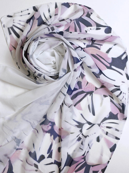 Digital Georgette -Gradient Floral Pattern - Hijab Styles