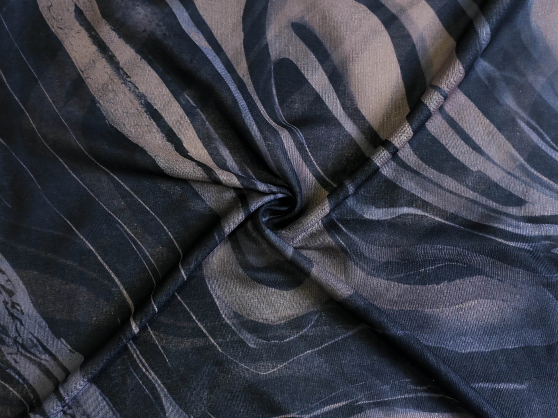 Digital Modal Stole -Stormy Marble - Hijab Styles