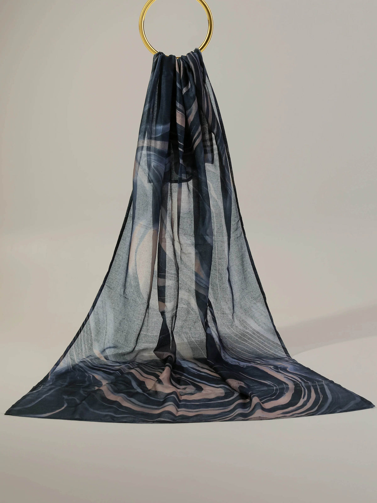 Digital Printed Modal Hijab Stormy Marble Pakistan