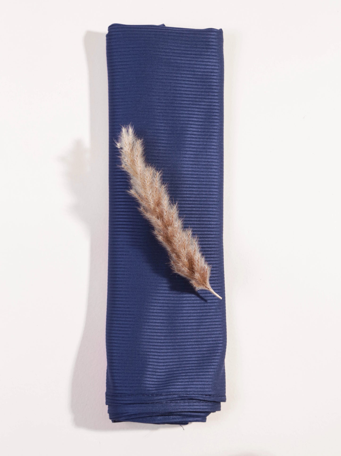 Ribbed Jersey Hijab-Navy