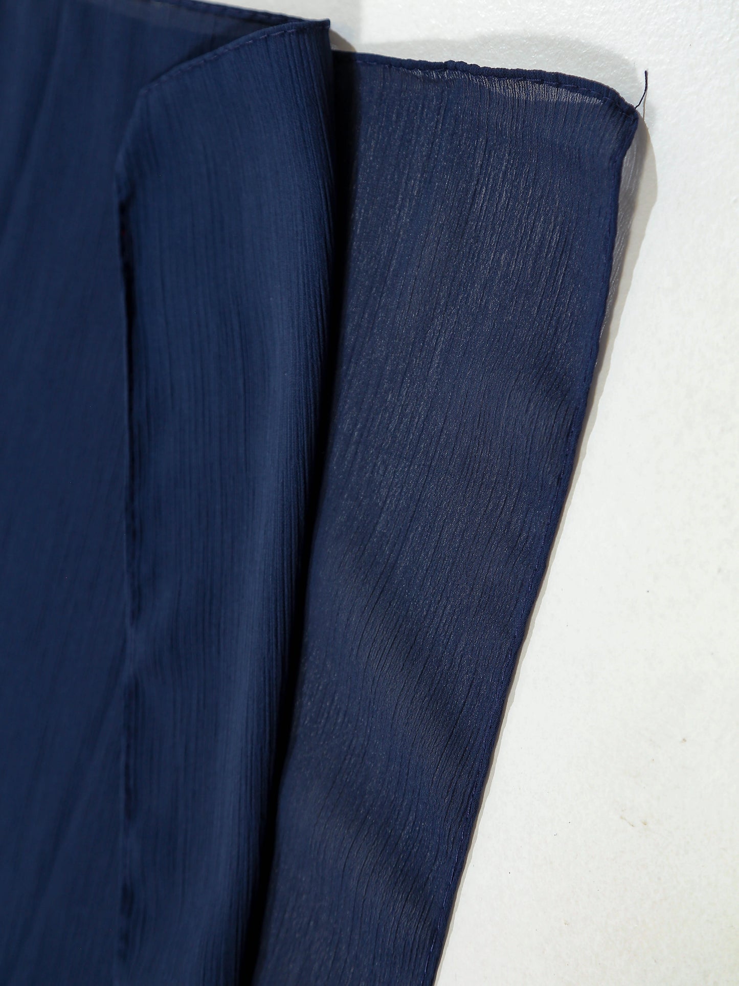 Crinkle Georgette - Navy Blue