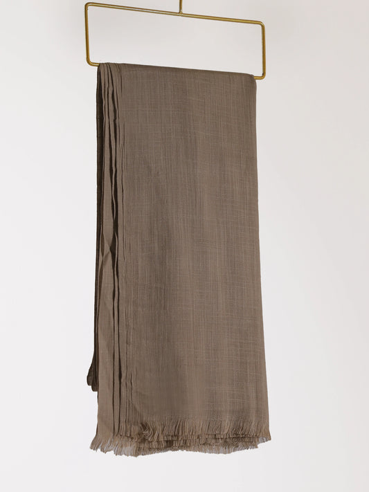 Khaki Turkish Lawn Hijab Pakistan
