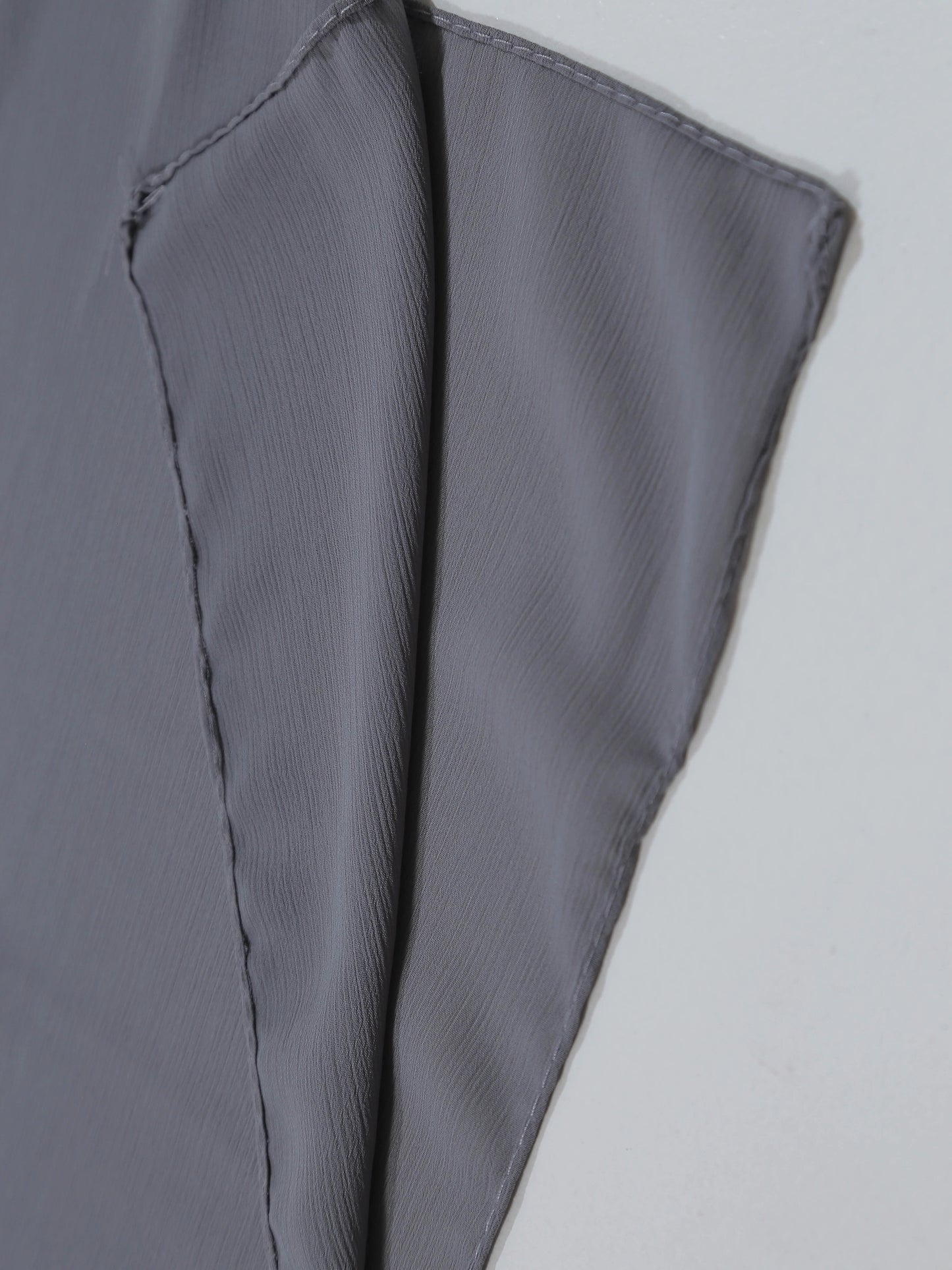Lightweight Grey georgette hijab with full coverage