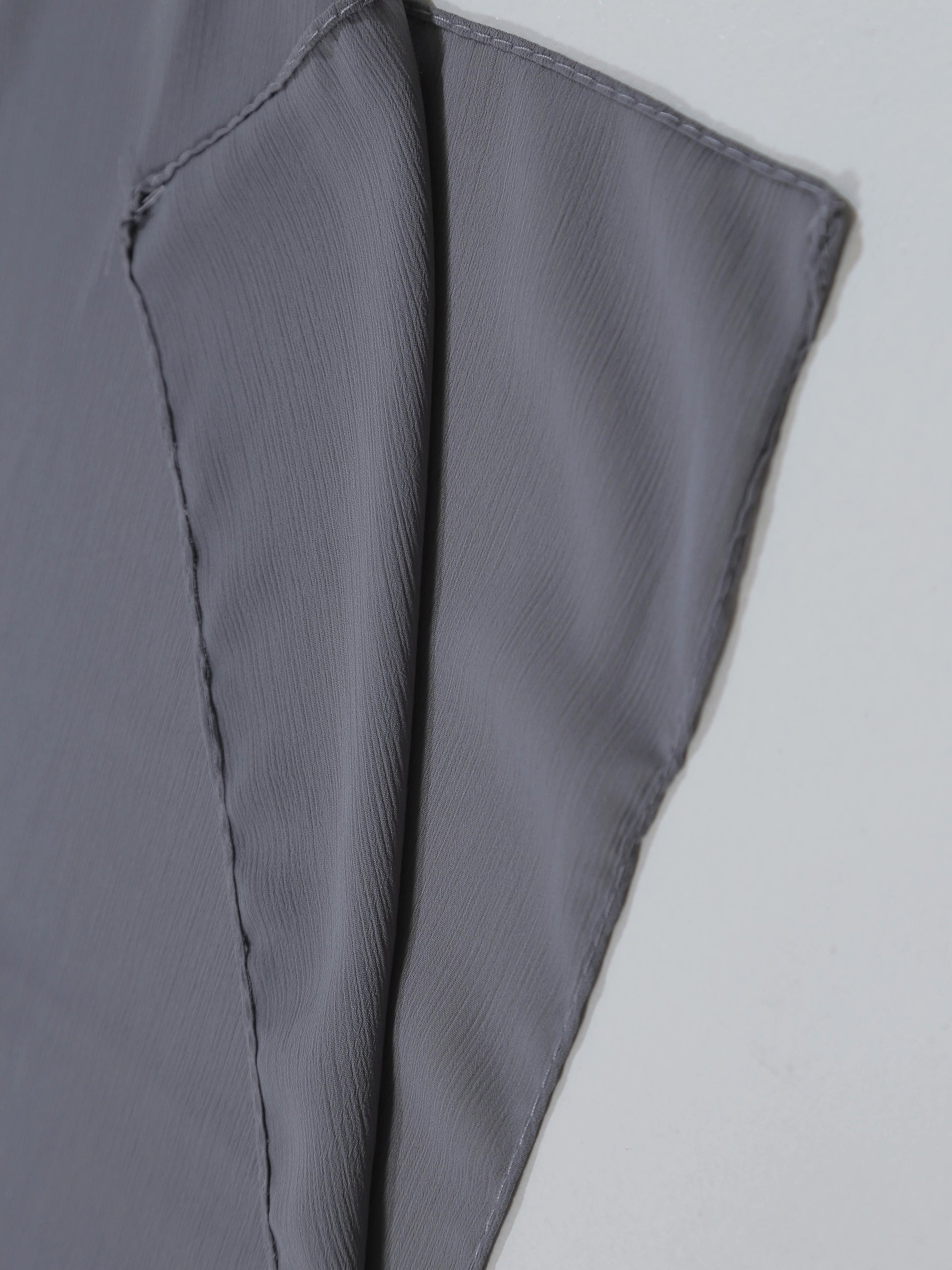 Lightweight Grey georgette hijab with full coverage