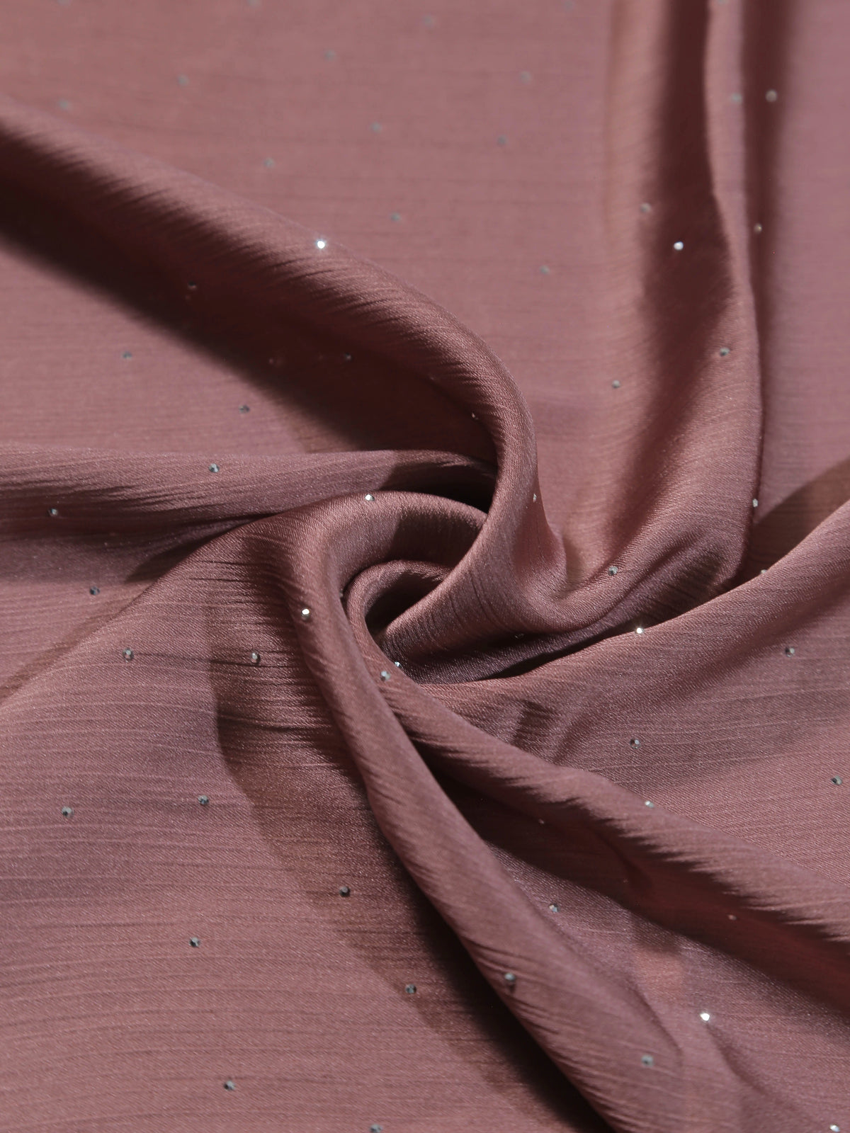 Luxury Copper silk hijab for weddings and Eid