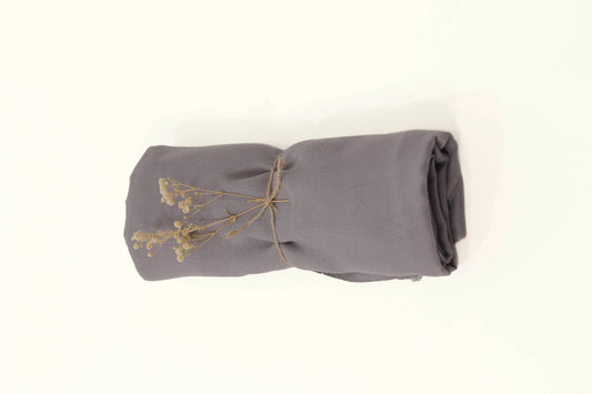 Plain Modal Hijab-Koki Smoke - Hijab Styles