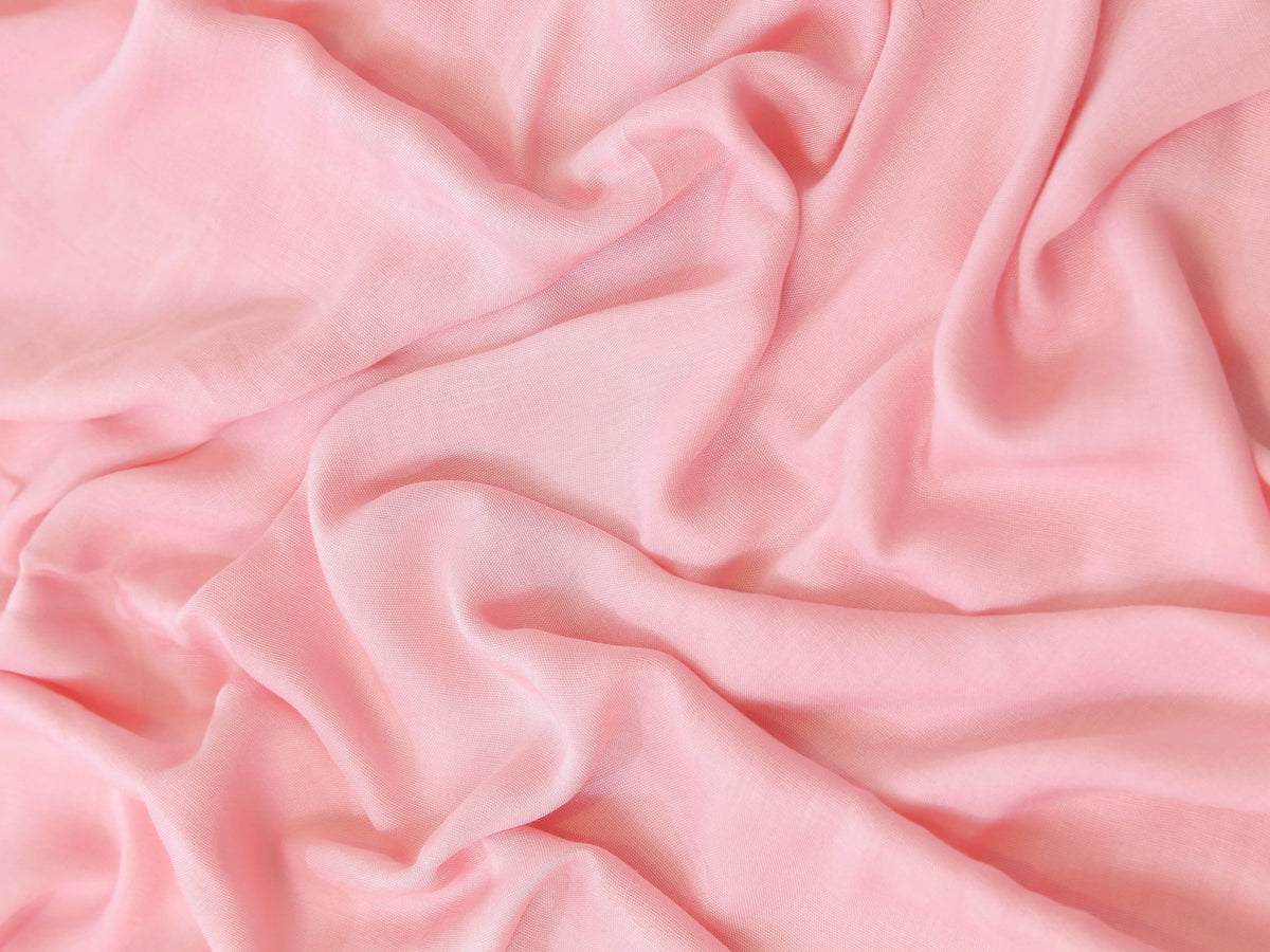 Breathable plain modal hijab pink for everyday wear