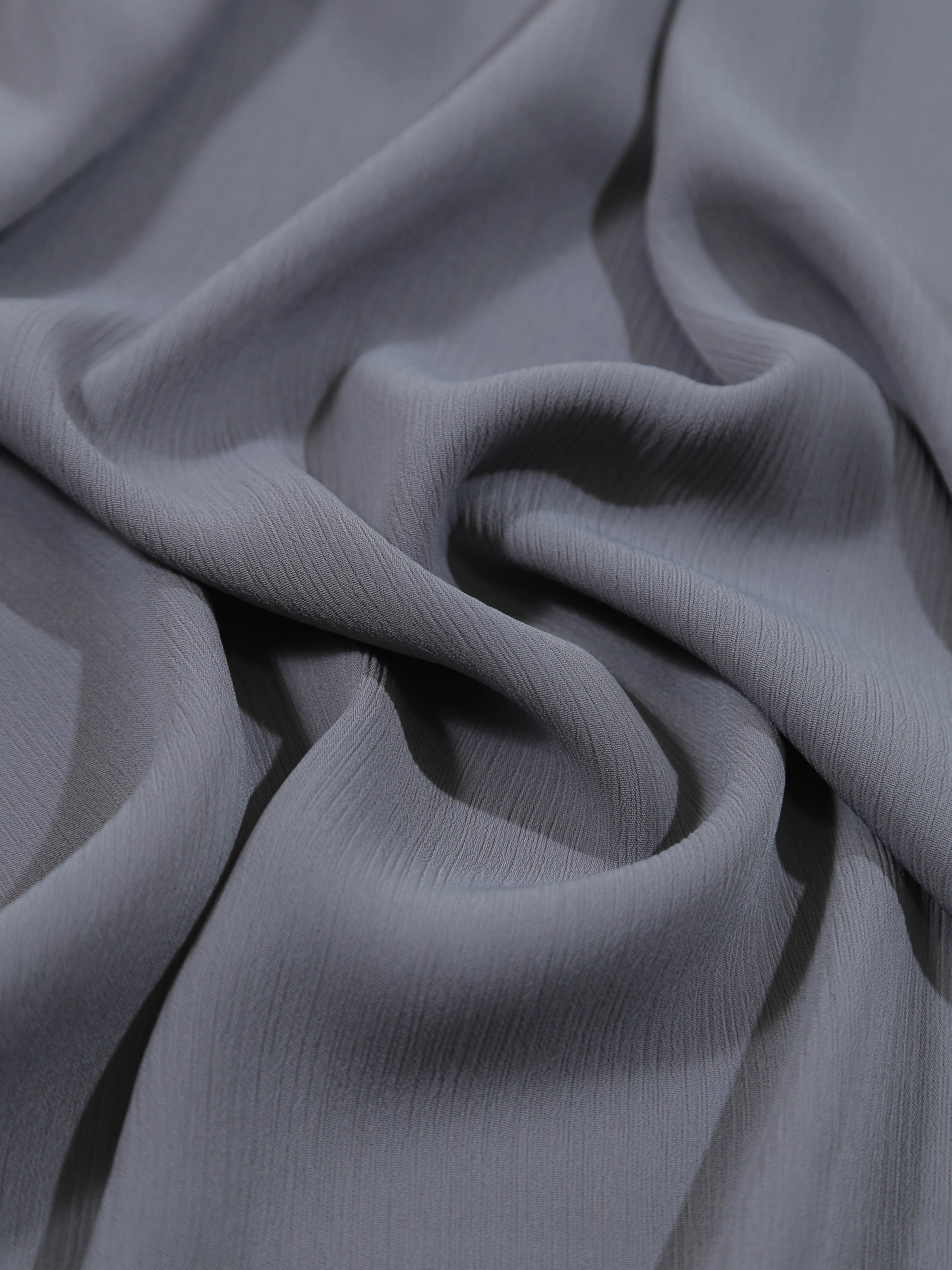 Premium Grey crinkle georgette hijab