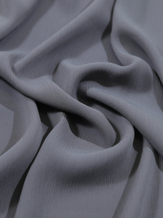 Premium Grey crinkle georgette hijab