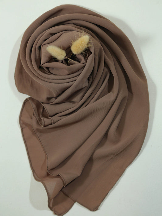  "crinkle georgette hijab mocha Pakistan hijabstyles"