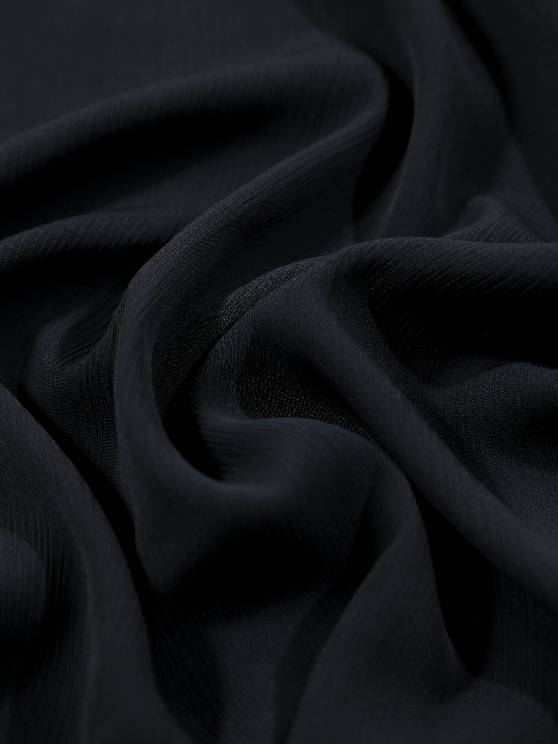 Close-up of dark fabric with folds