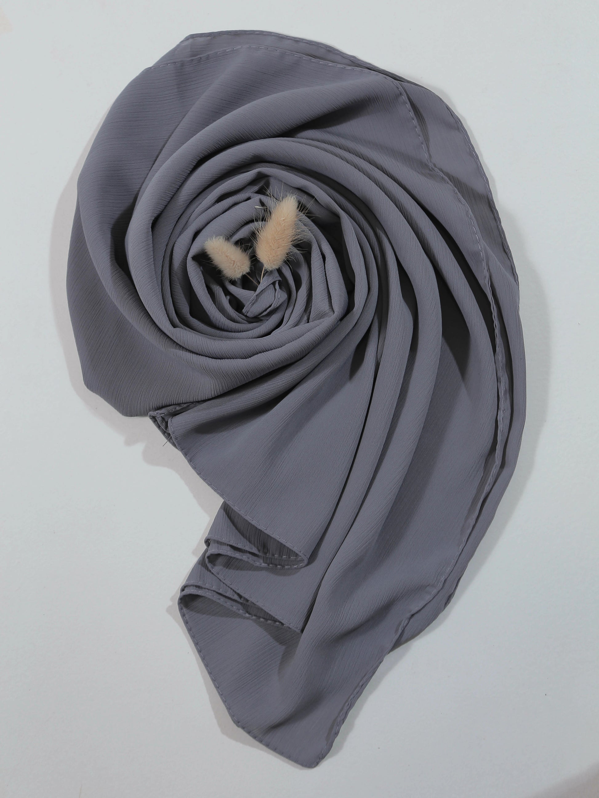 Crinkle Georgette - Grey Pakistan hijabstyles