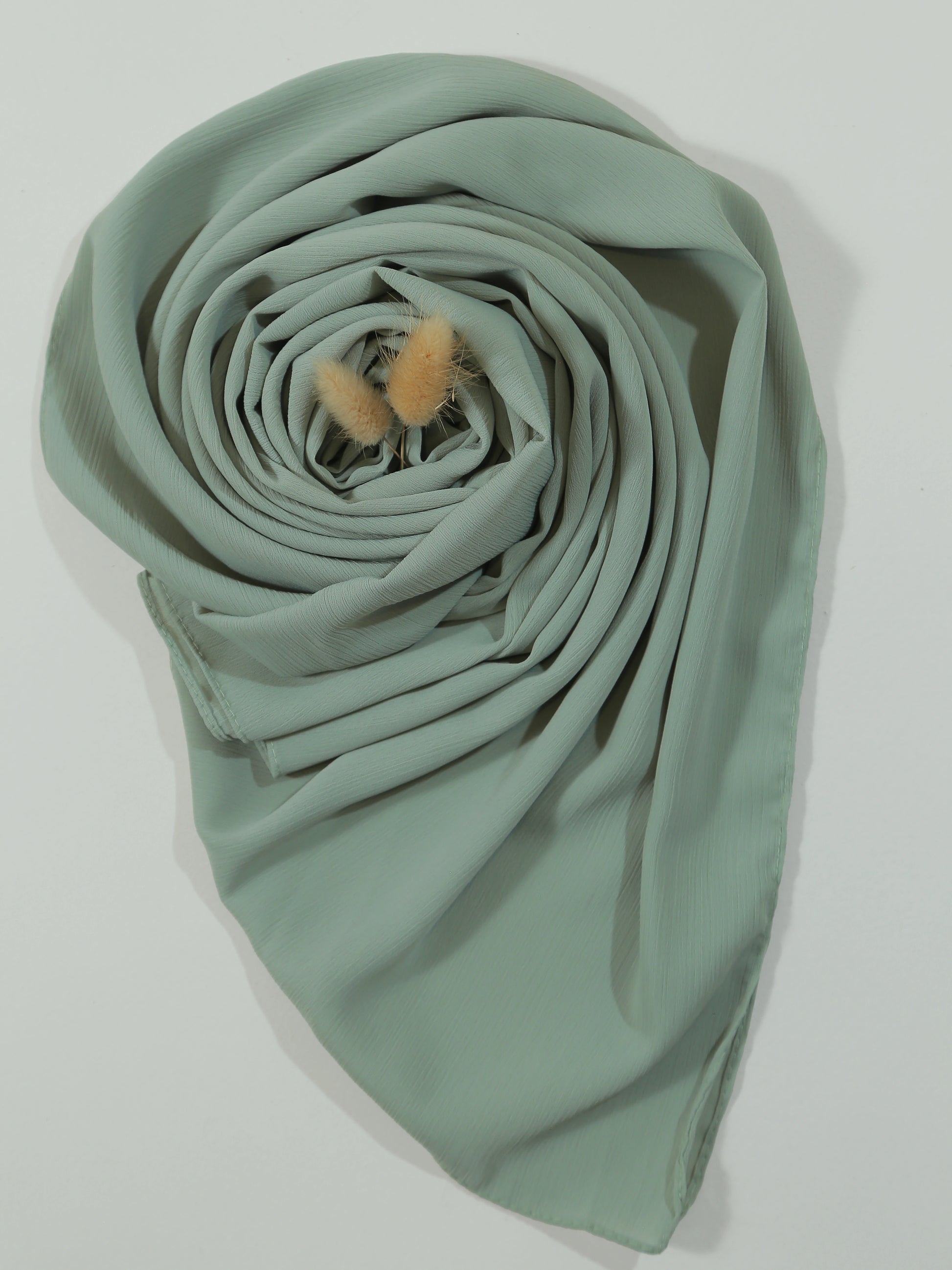 crinkle_georgette_hijab_sage_green Pakistan hijabstyles