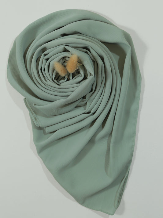 crinkle_georgette_hijab_sage_green Pakistan hijabstyles