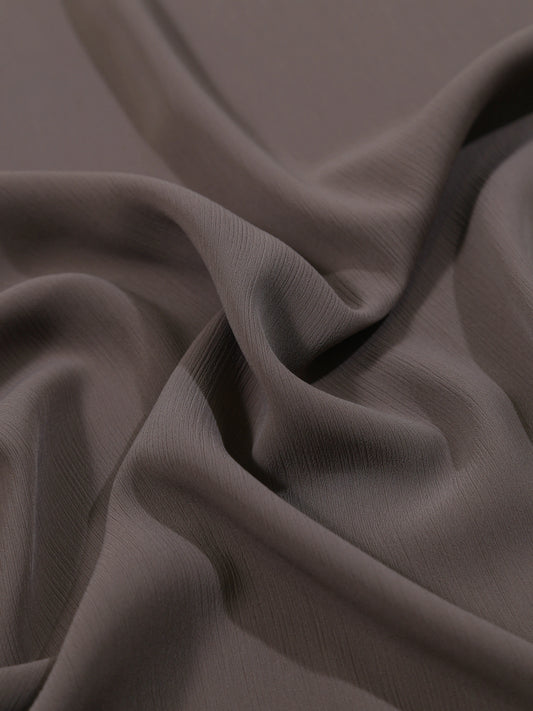 Elegant Taupe crinkle hijab for everyday wear