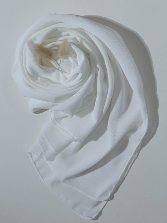 crinkle georgette hijab white pakistan hijabstyles
