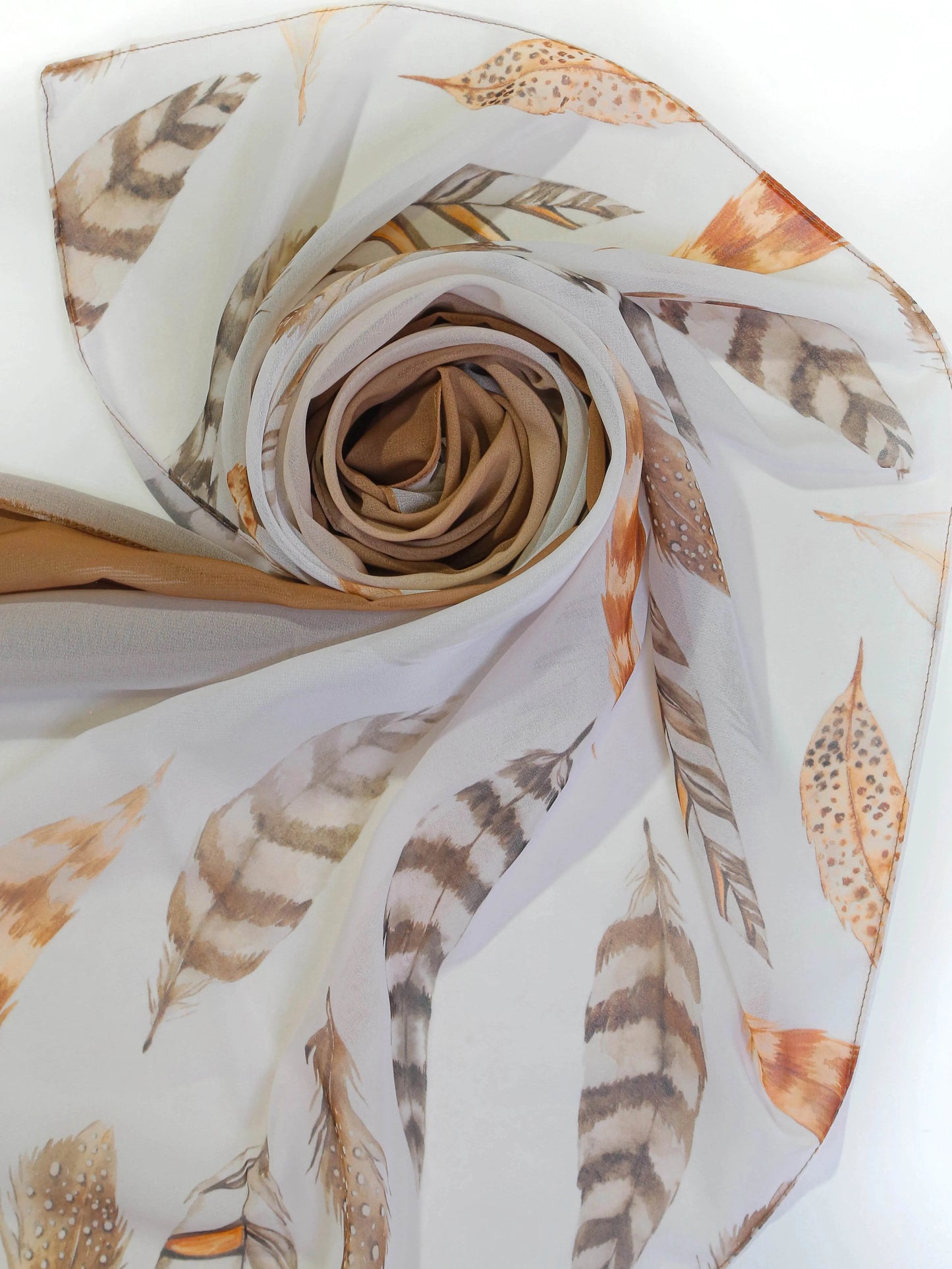 Digital Georgette Chiffon-Earth Tones - Hijab Styles