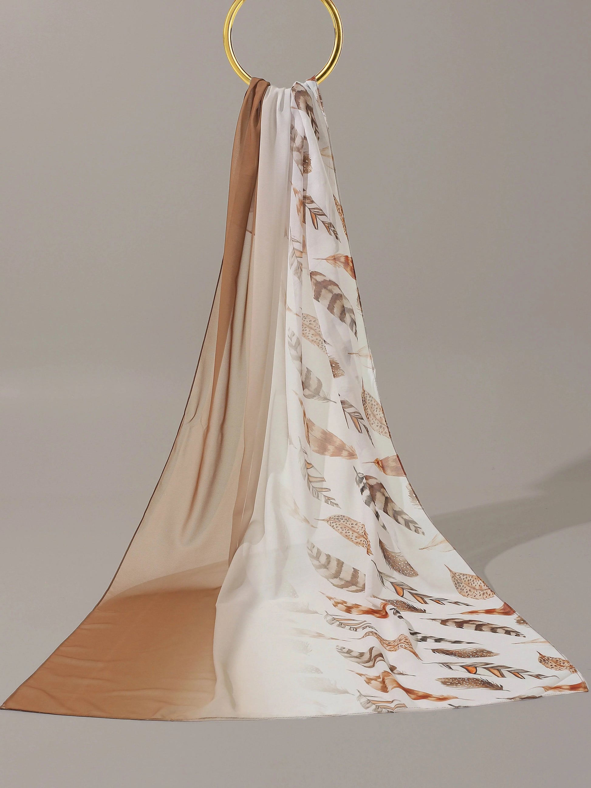 Digital Georgette Chiffon-Earth Tones - Hijab Styles