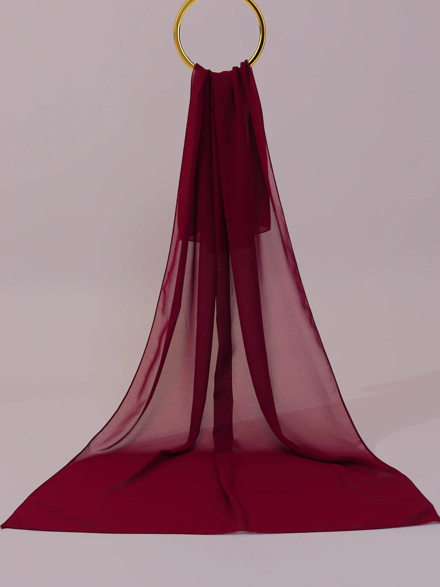 Georgette Plain-Maroon - Hijab Styles