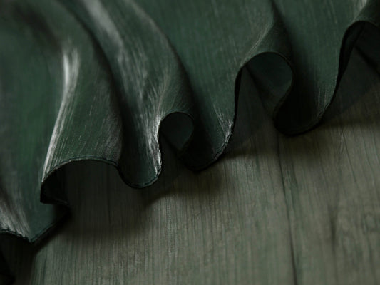 Premium Emerald Green silk hijab with elegant drape