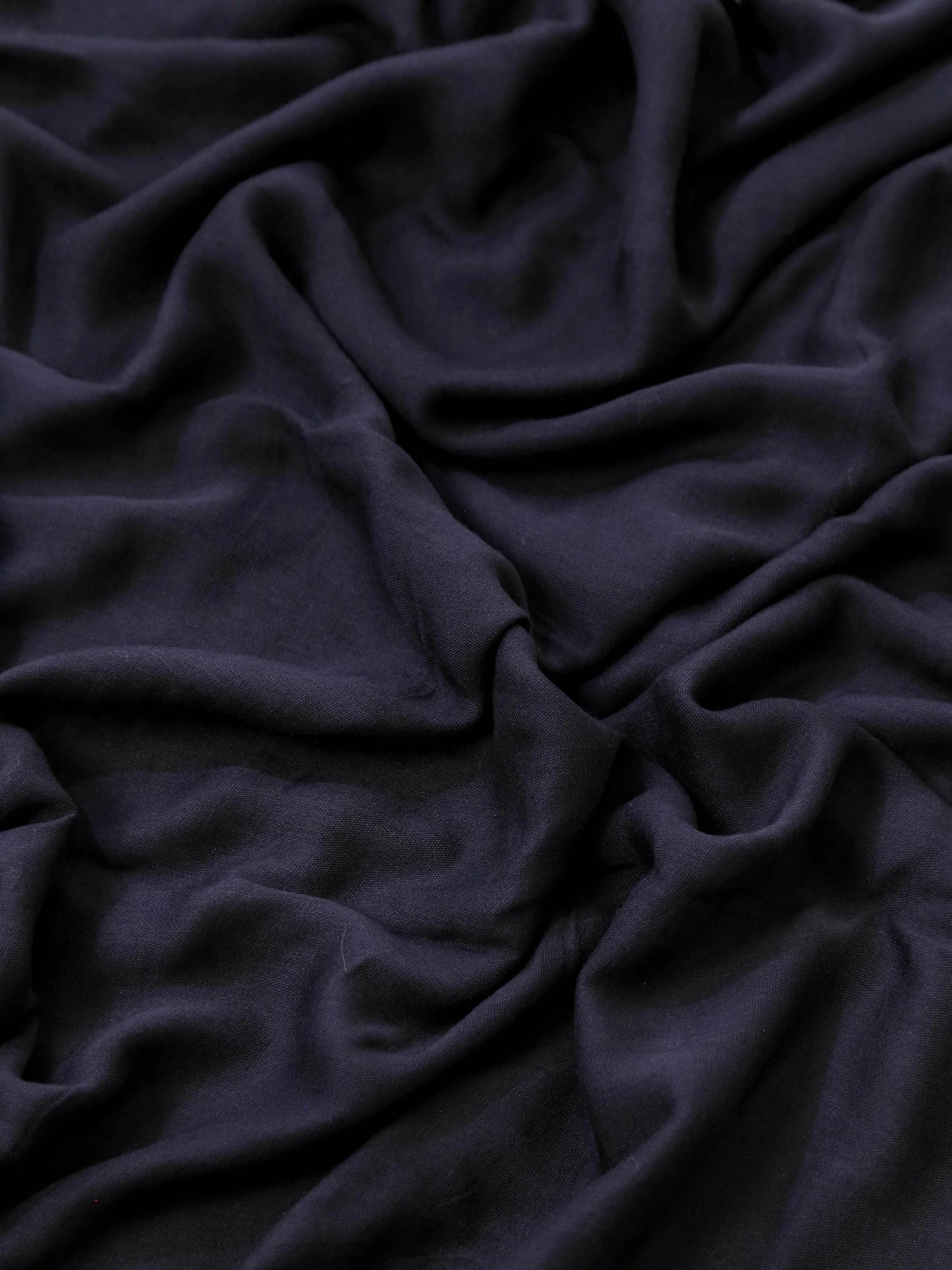 Premium soft navy blue modal hijab with elegant drape